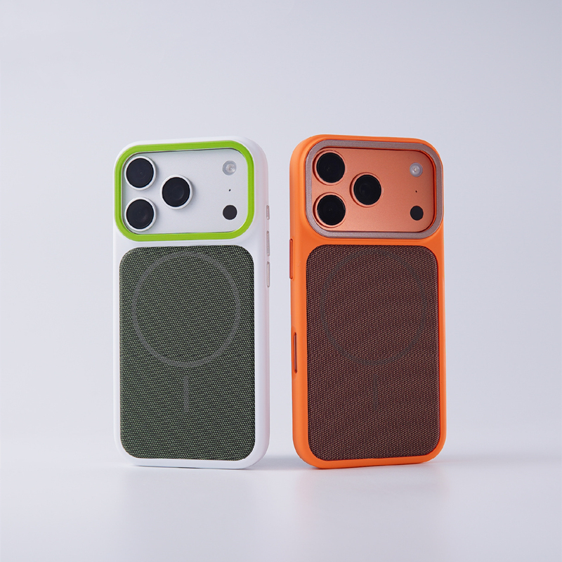 Tech Accessories Hard Case - 마그네틱 애니메이션 테크 직조 캔버스 아이폰