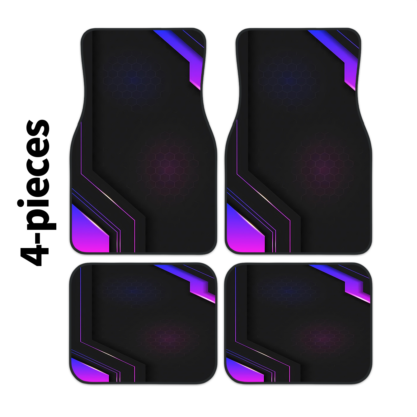 Tech Protect Accessories - 4개 2D 하이테크 기하학 패턴 자동차
