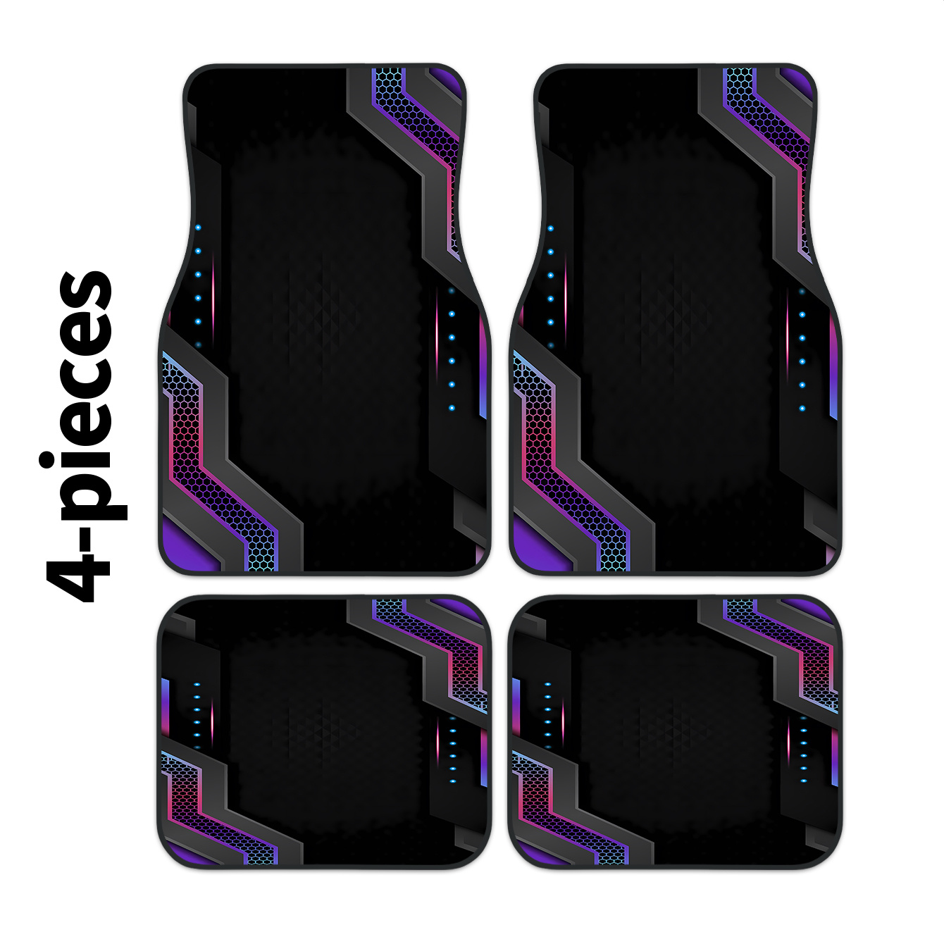 Tech Protect Accessories - 4개 2D 하이테크 프레임 프린트 자동차