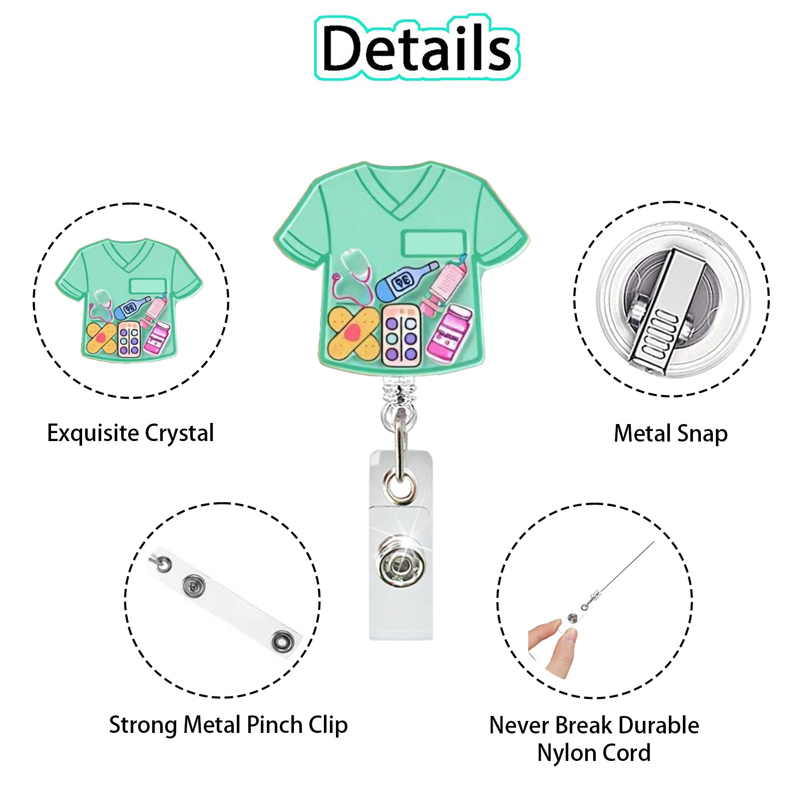 귀여운 만화 캐릭터 접이식 간호사 의사 병원 레트로형  - Xray Tech Accessories 리뷰 및 가격