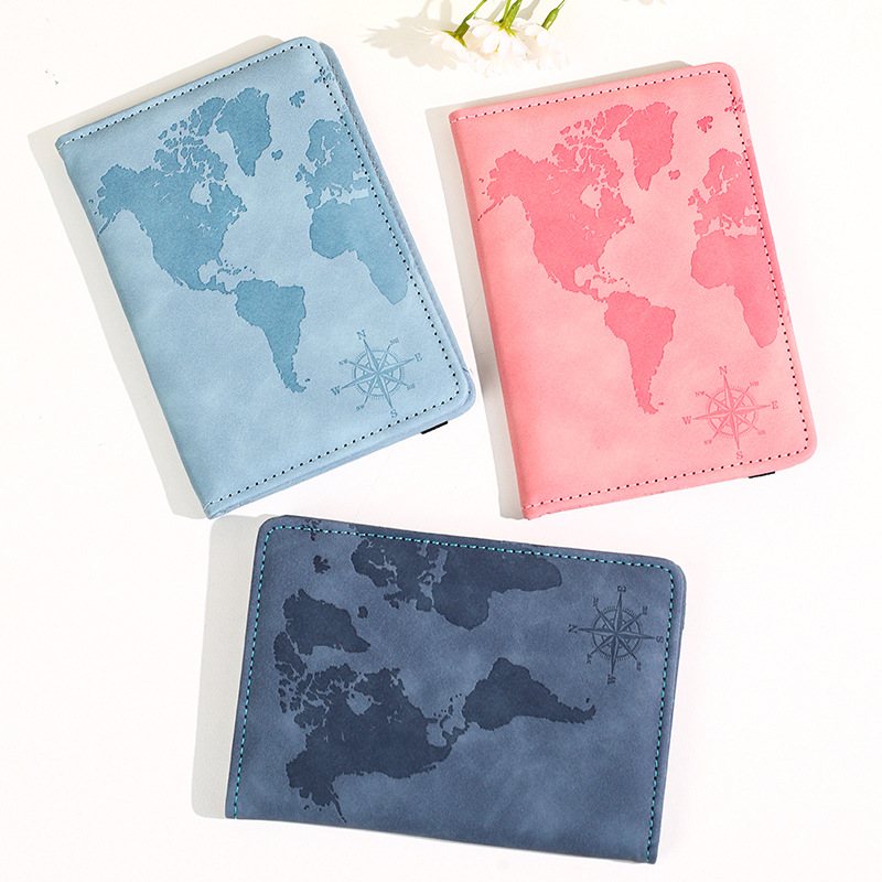 새로운 지도 프린트 여권 홀더 가죽 여권 커버 여권 케 - Tech Accessories Travel 리뷰 및 가격