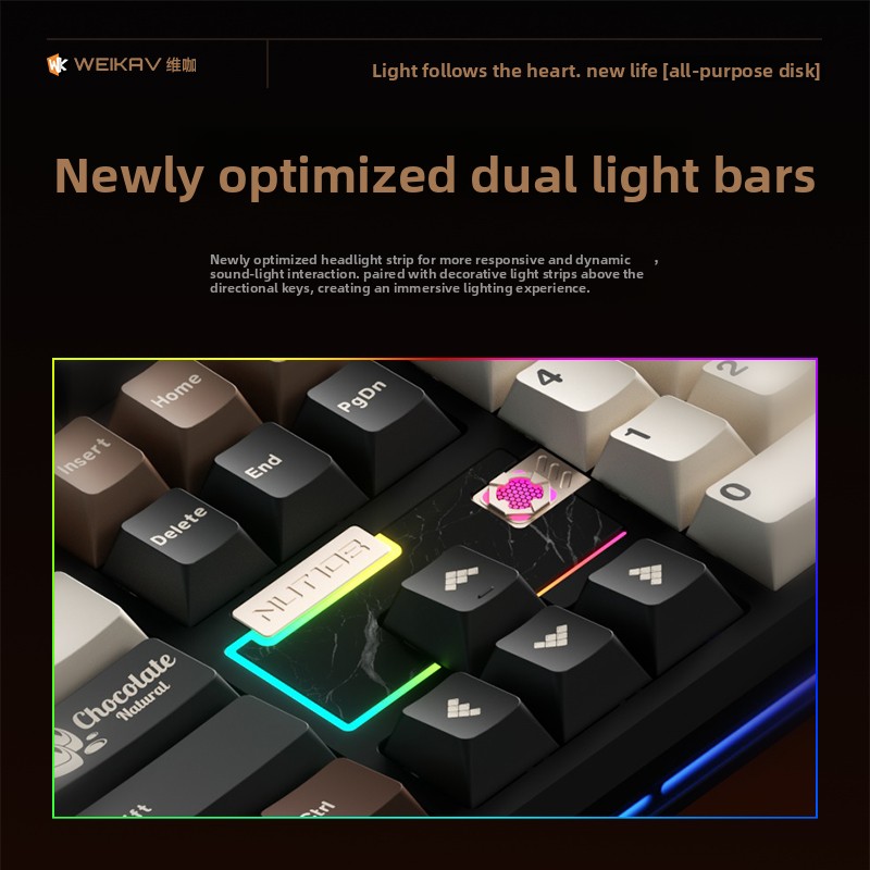 WEIKAV NUT108 기계식 키보드 알루미늄 합금  - Tech Gaming Accessories 리뷰 및 가격