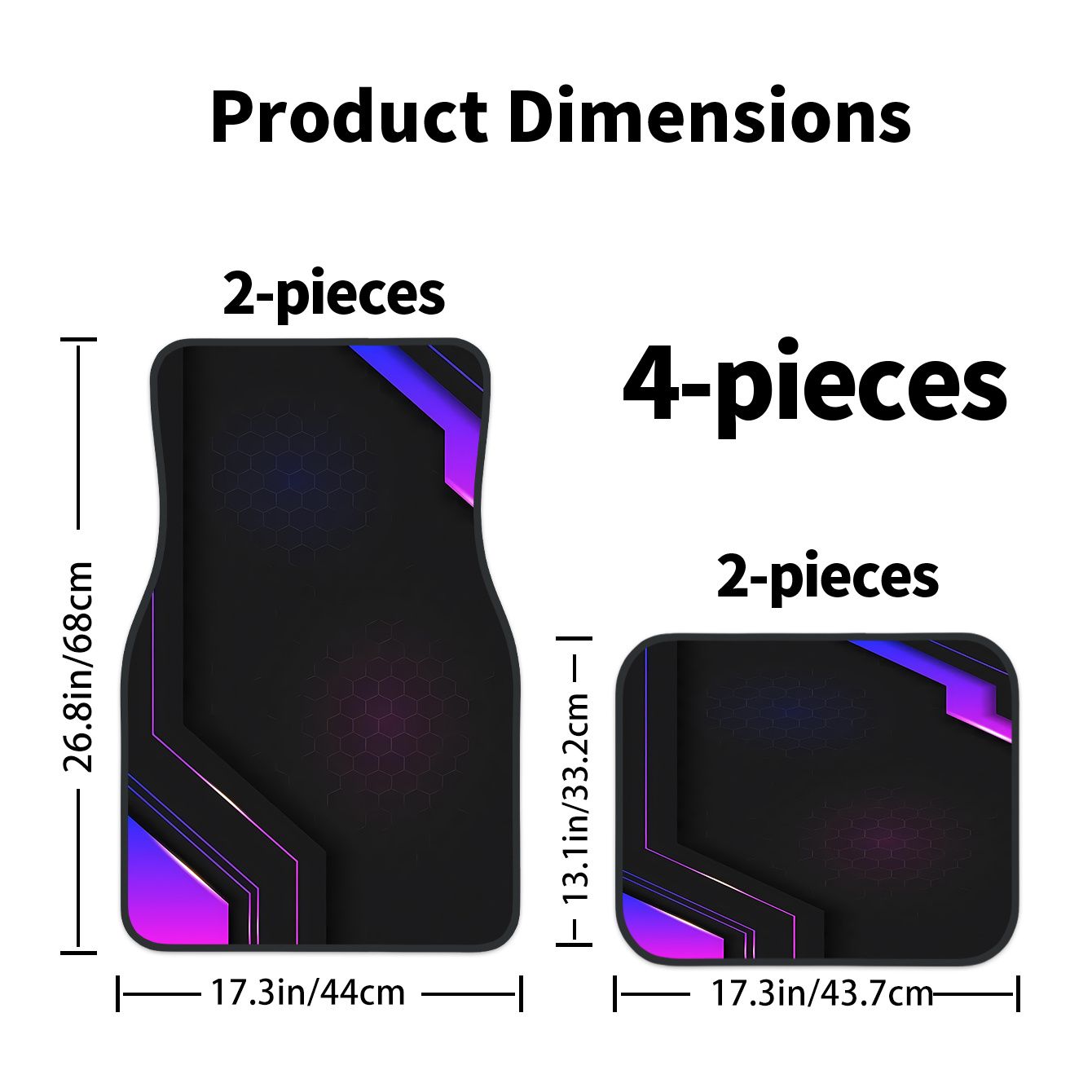 4개 2D 하이테크 기하학 패턴 자동차 바닥 매트 |  - Tech Protect Accessories 리뷰 및 가격