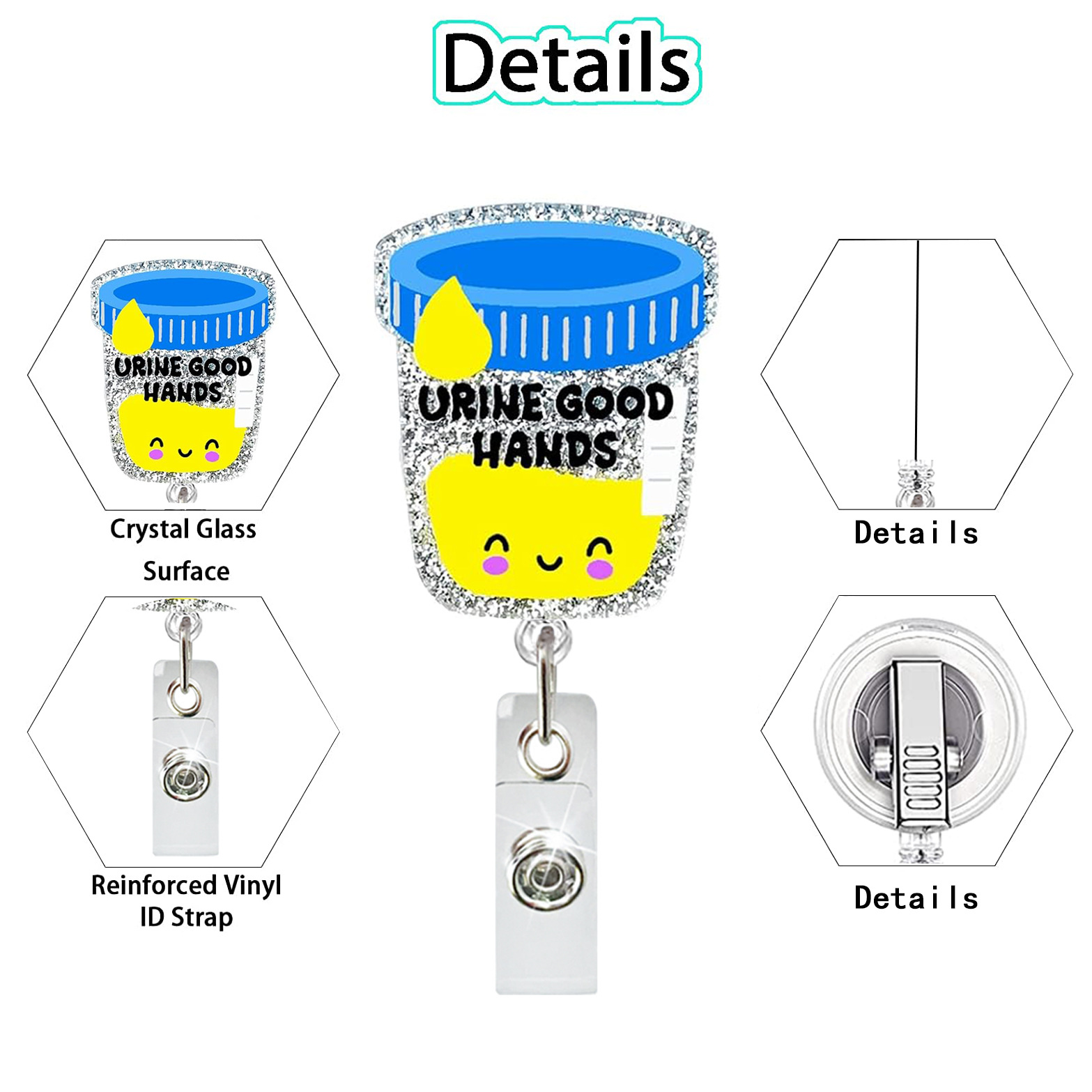 애니메이션 알약 병 개폐식 간호사 배지 릴, 귀여운 만 - Xray Tech Accessories 리뷰 및 가격