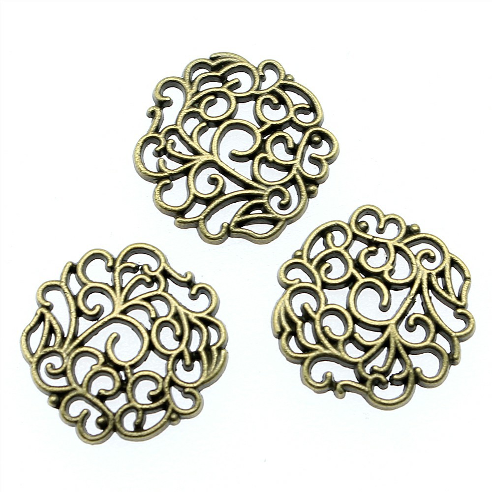 10pcs 18x18mm 2 색 골동품 실버 컬러 골동 - Vintage Tech Accessories 리뷰 및 가격