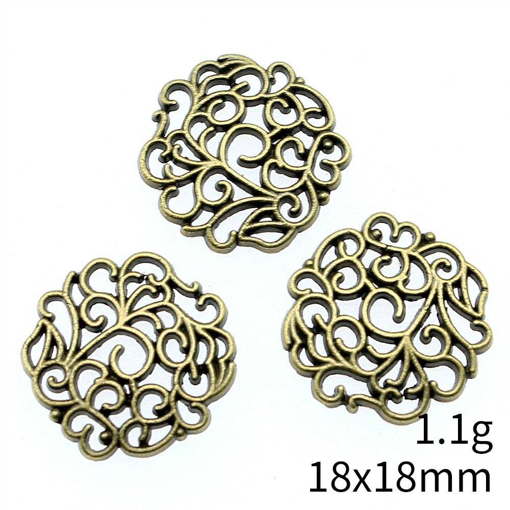 10pcs 18x18mm 2 색 골동품 실버 컬러 골동 - Vintage Tech Accessories 리뷰 및 가격