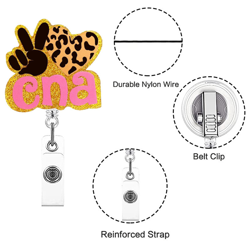 접이식 아크릴 가슴 배지 릴 클립, 의사 간호사 편지, - Xray Tech Accessories 리뷰 및 가격