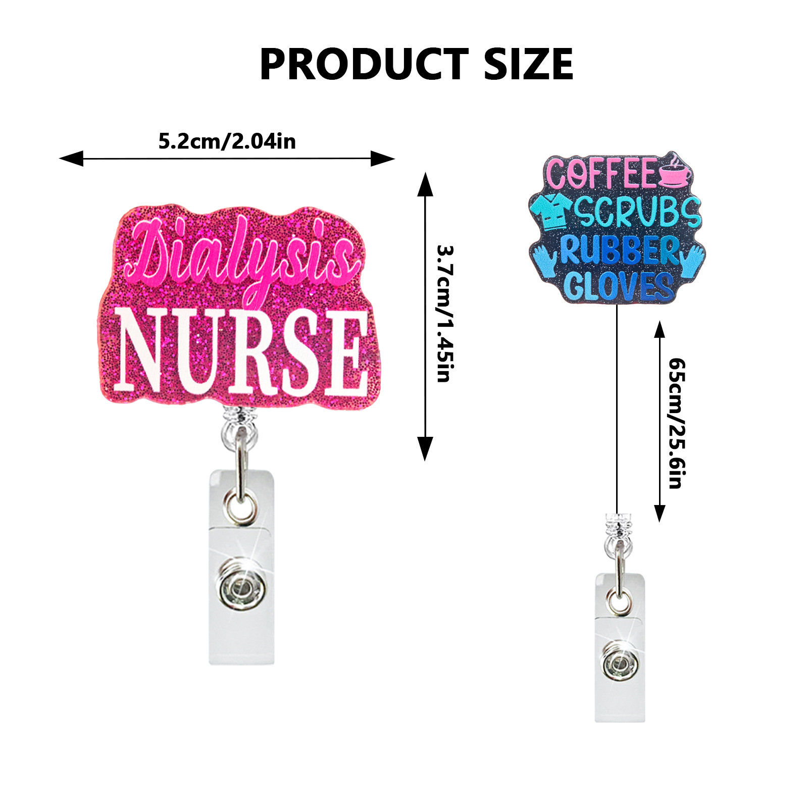 접이식 배지 릴, 악어 클립, 반짝이 아크릴 ID 배지 - Xray Tech Accessories 리뷰 및 가격