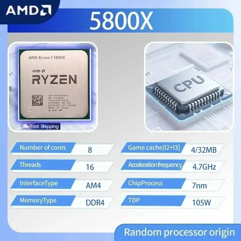 AM4 소켓 2026 신형 AMD 라이젠 7 5800X - Amd Cpu Ryzen 7 리뷰 및 가격